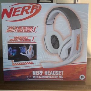 Nerf headset for gaming, with communication mike.